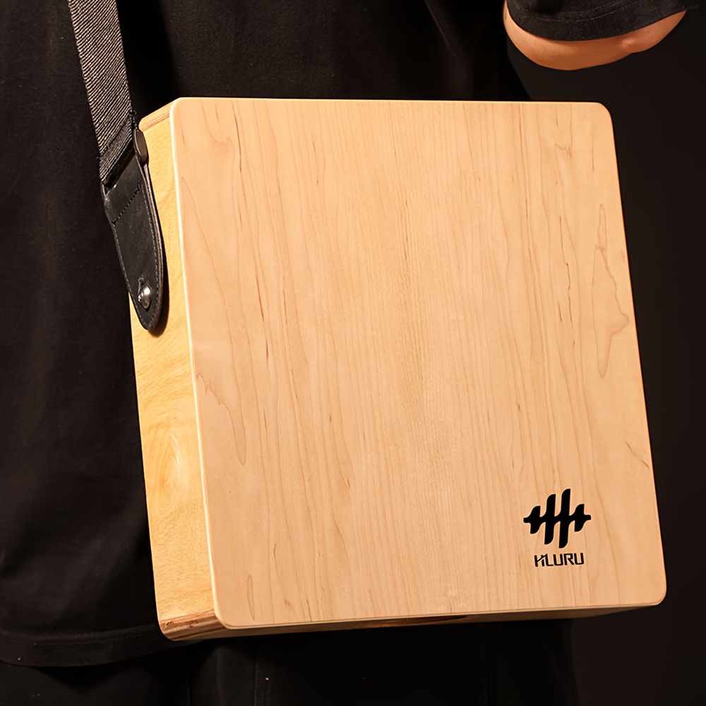 Hluru Travel Cajon Drum - Versatile Hand Percussion for Blues, Jazz & More - Durable Wooden Box with Snare Strings