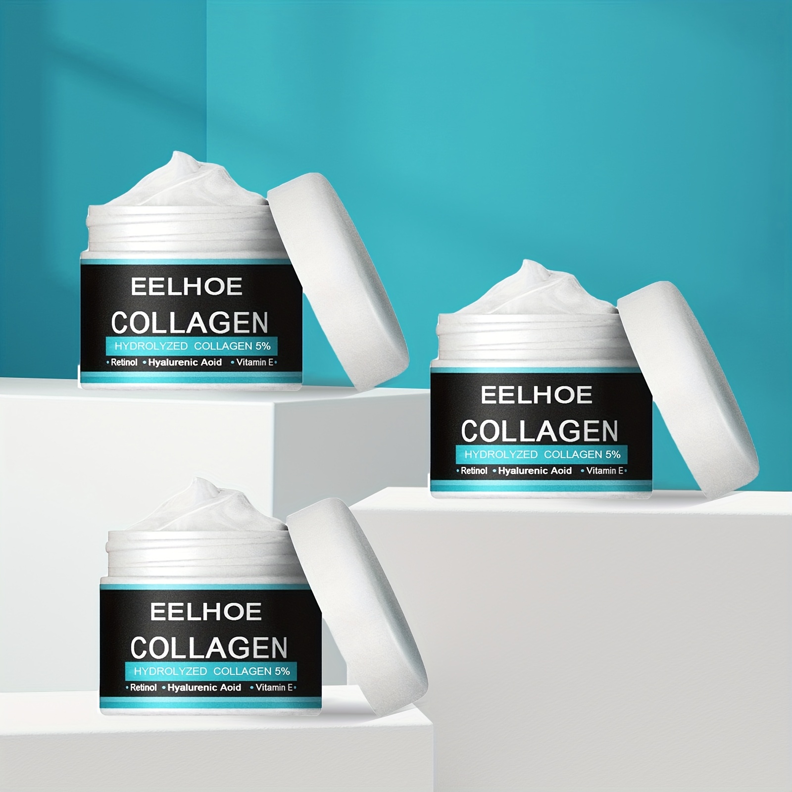 EELHOE 2 Men'S Moisturizing Cream - 100g, Glycerin, Retinol, Hyaluronic Acid And Vitamin E, Deep Moisturizing Facial Skin, Suitable For All Skin Types, The Ideal Gift For Boyfriend, Father'S Day Gift - 50g/piece