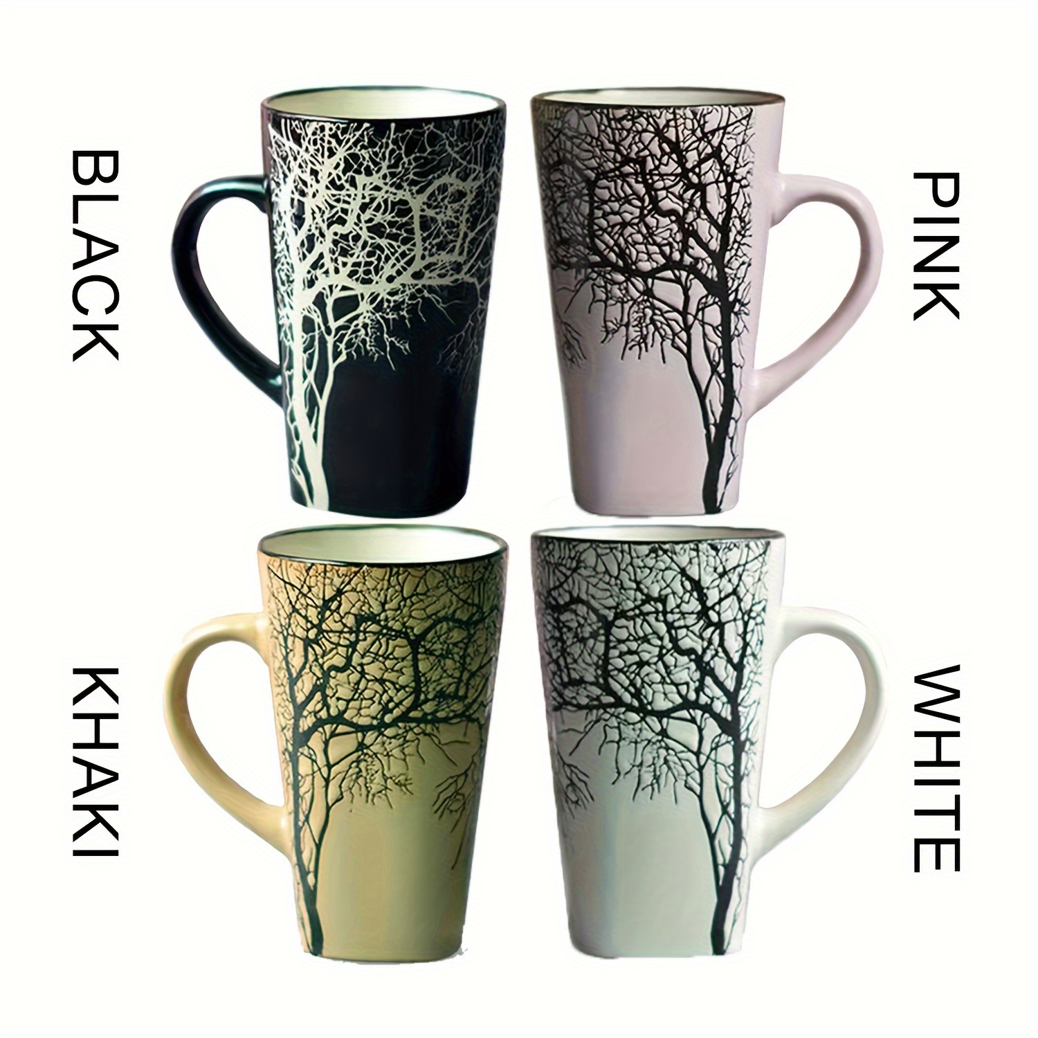 1pc Minimalist Ceramic Water Cup 500Ml Large Capacity Mug Coffee Cup Tea  Set Tea Cup Suitable for Home, Office And Holiday Gifts