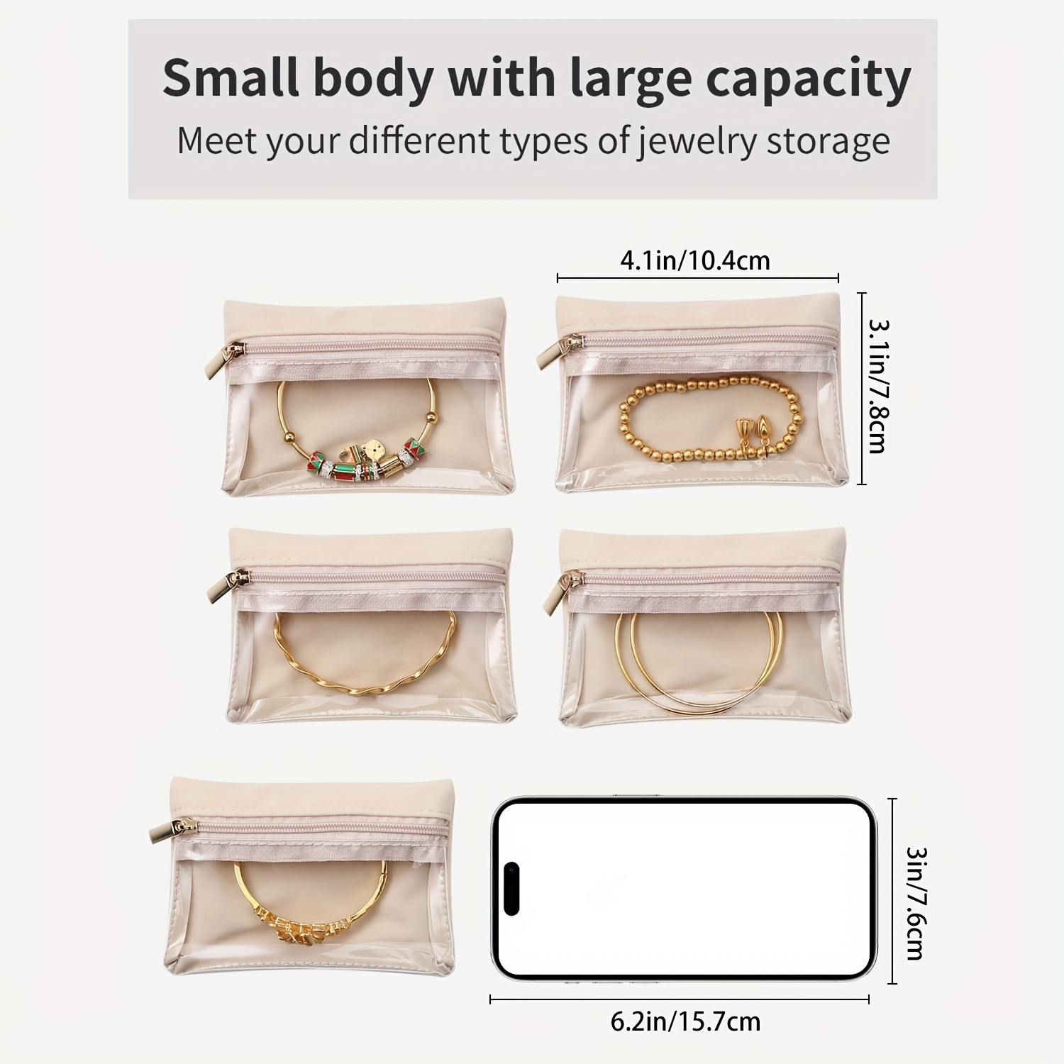 travel jewelry bags 12pcs storage pouches organizer case for women Product details 0