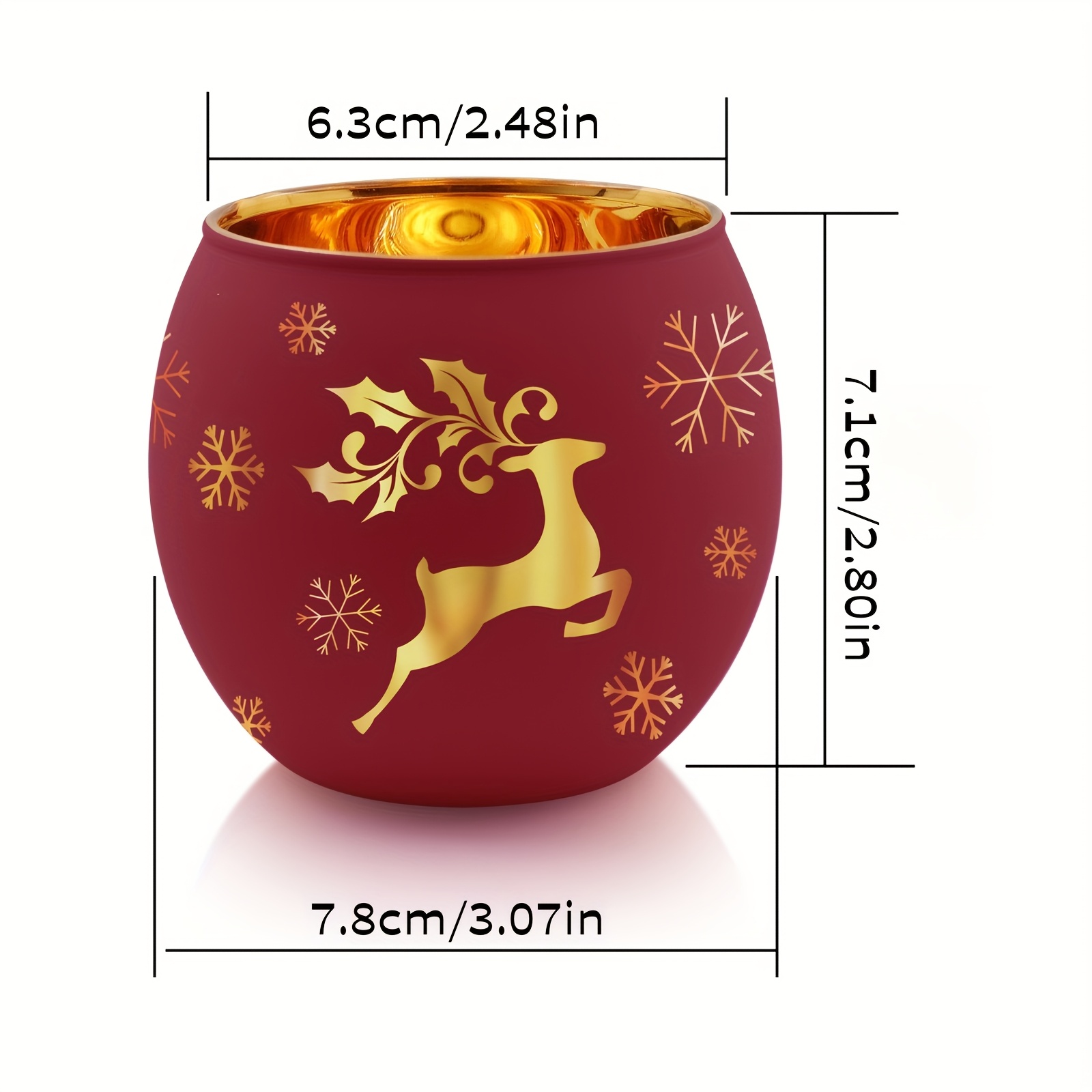 6pcs Bougeoirs Classiques Électroplaqués Gravés Translucides Vintage avec Accents Dorés - Parfaits pour Thanksgiving, Halloween, Noël, Pâques, Décoration de Table de la Saint-Valentin, Décoration de Bougeoirs
