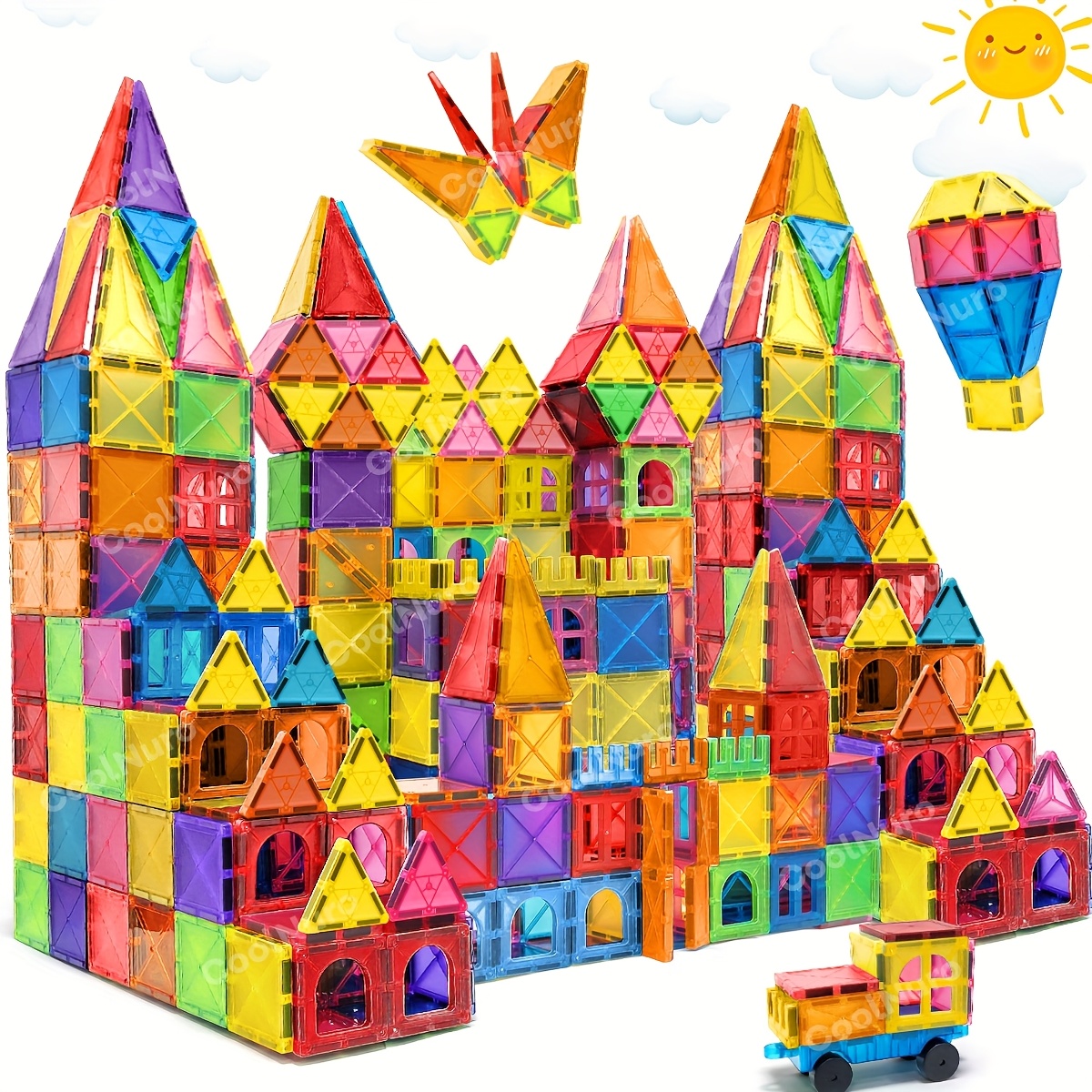 item picture magnetic construction blocks for kids designer building kits educational toys creative learning gifts   birthdays and halloween   in assorted colors