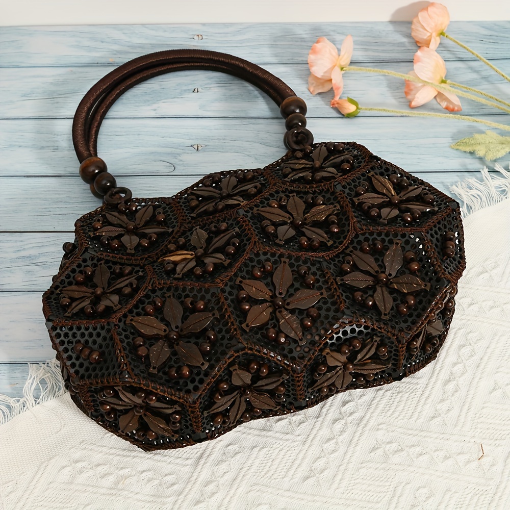 2024 New Bohemian European And Ethnic Style Fashion Versatile Handmade Coconut Shell Bag