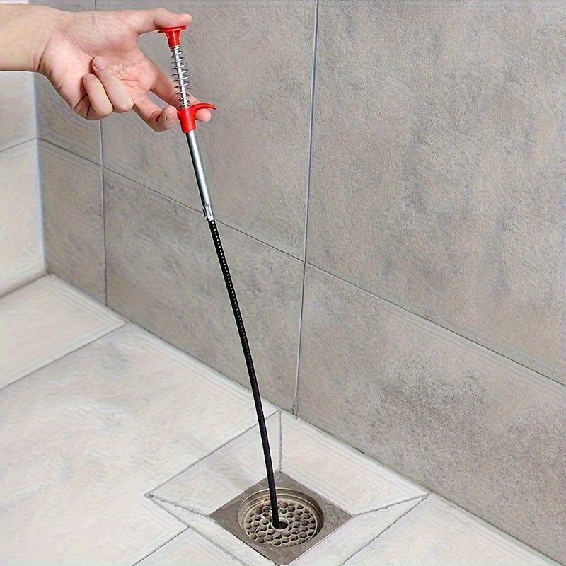 

22.24" Drain Clog Remover Tool - Snake For & , For , , Bath Tub - Bathroom