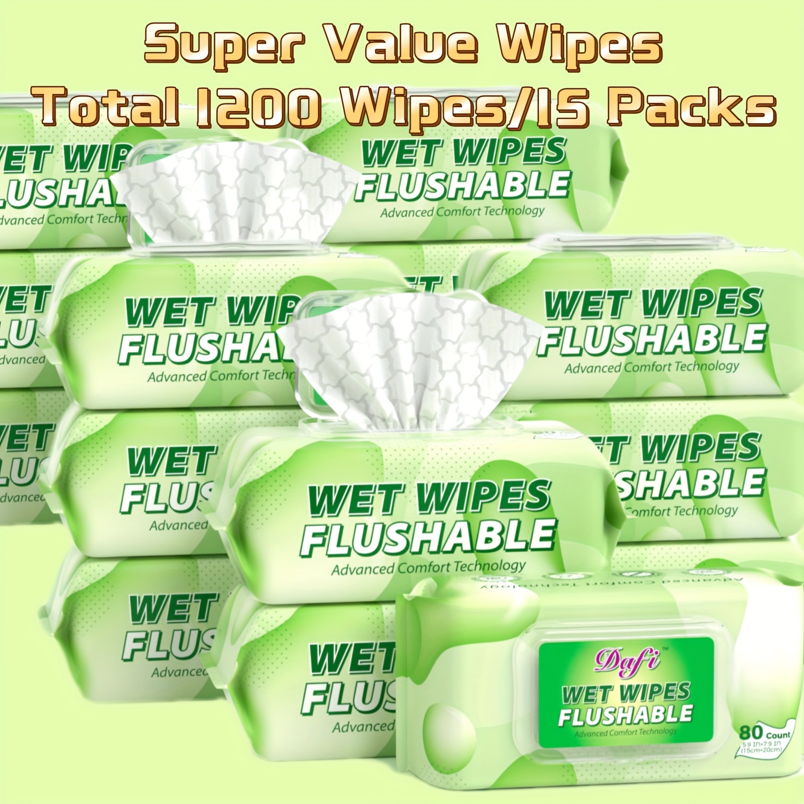 Wipe That Tush Flushable Wipes Packs Of 50 Wet