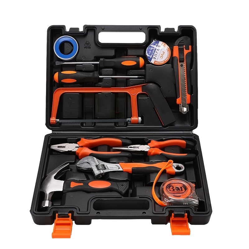 TEMU Deluxe Multi-functional Tool Set | Father's Day, Valentine's Day, And Birthday Gifts - Includes Screwdriver Set, Saw, Claw Hammer, Auto Repair &