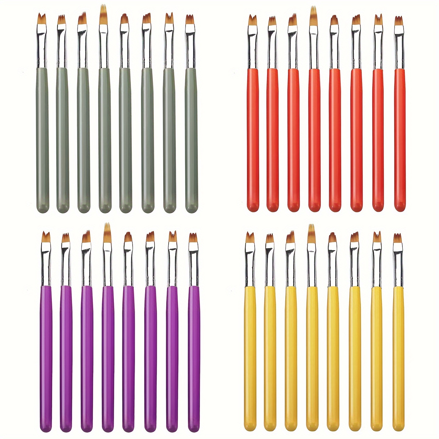 

Nail Art Petal Pens - 8 Piece Set Of Formaldehyde-free Nail Art Brushes For Painting And Detailing