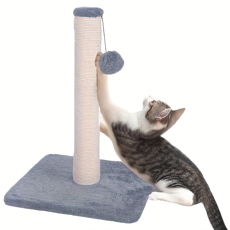 

1pc Poteau à gratter vertical en sisal pour chat, jouet à gratter interactif, cadre d'escalade durable pour chat, station de jeu d'activité pour animaux de compagnie pour chats