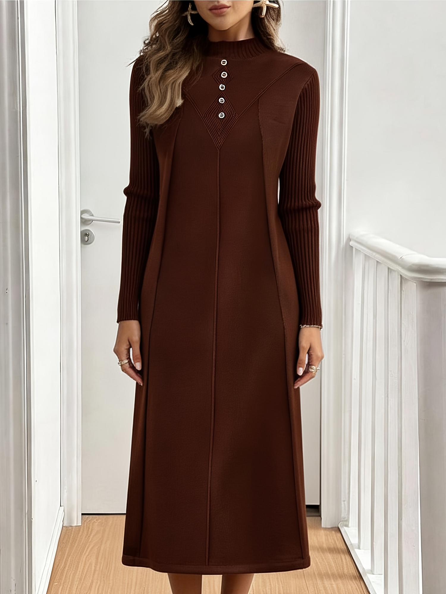 chinese dress ladies YUNZSXJY Women's Turtleneck Sweater Midi Dress Long Sleeve Ribbed Knit Maxi  Pullover Sweater Dress Loose Fit Fall Knit Dress A-Black at Amazon Women's  Clothing store