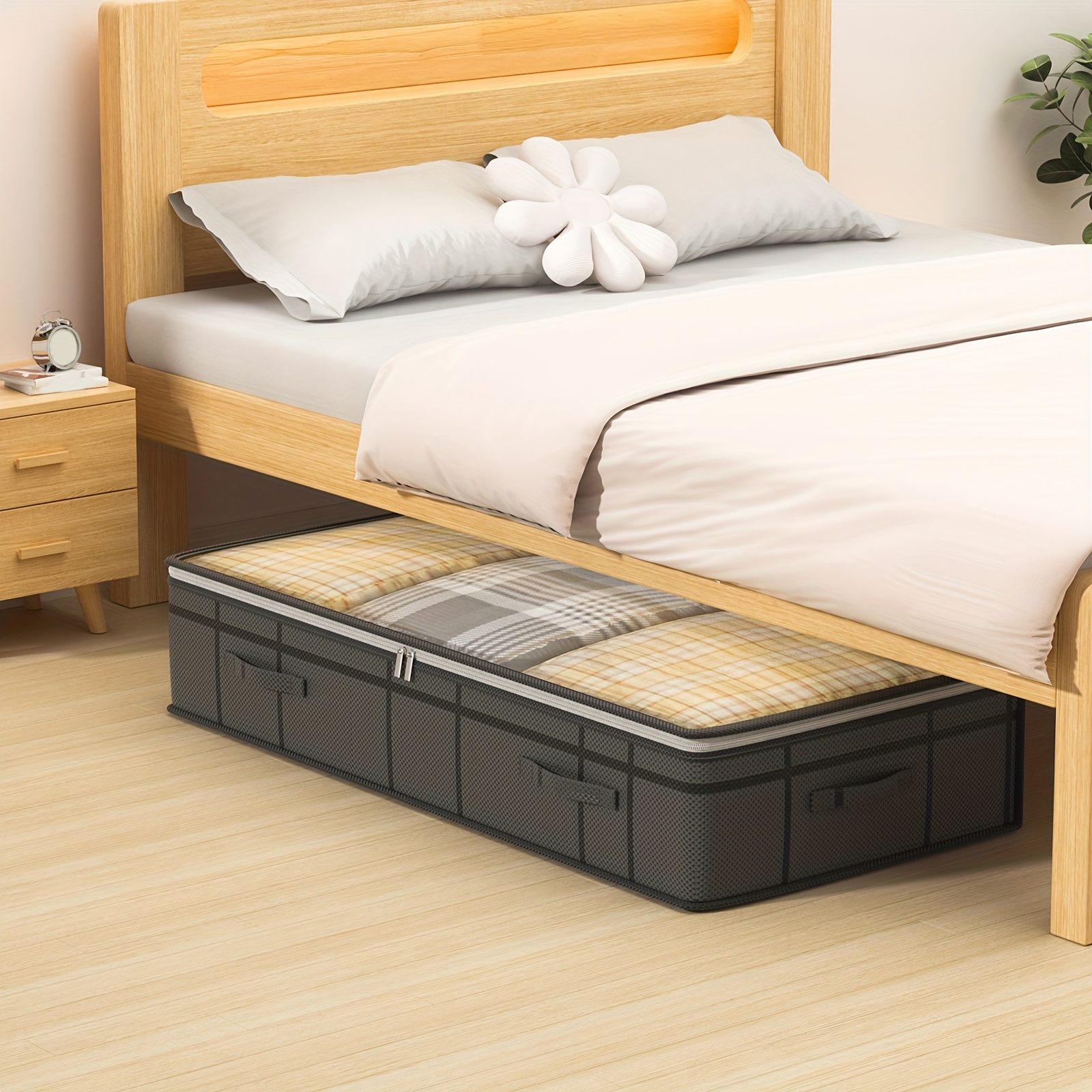  bed organizer clear top bag details 0