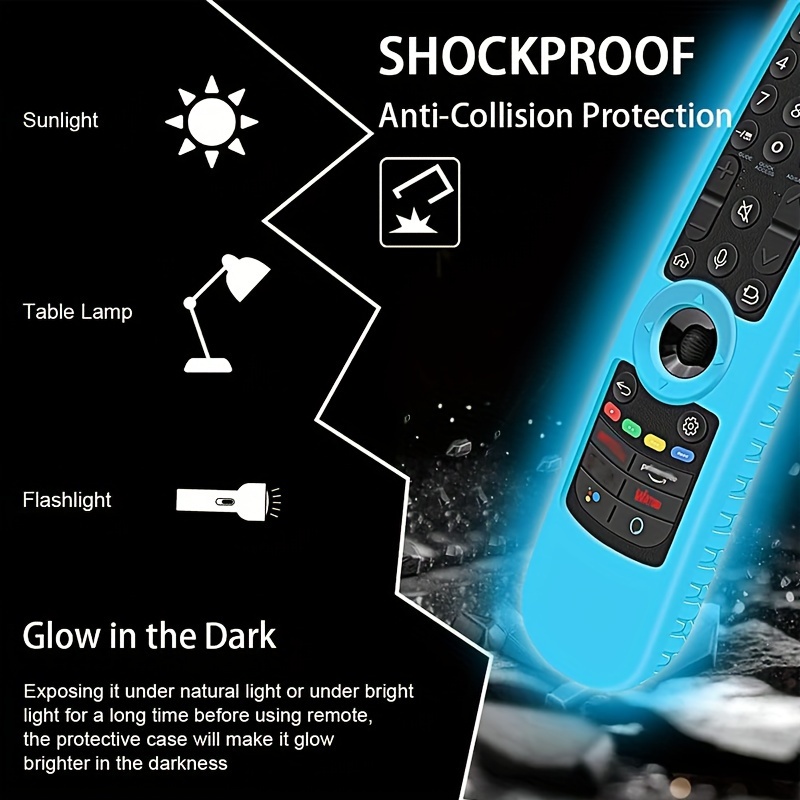 Custodia in Silicone per Telecomando LG AN-MR21GA AN-MR22GA AN-MR23GA AN-MR21GC AN-MR22GN, Copertura del Telecomando per LG, Guscio Protettiva Cover per LG Magic Remote Control (Verde