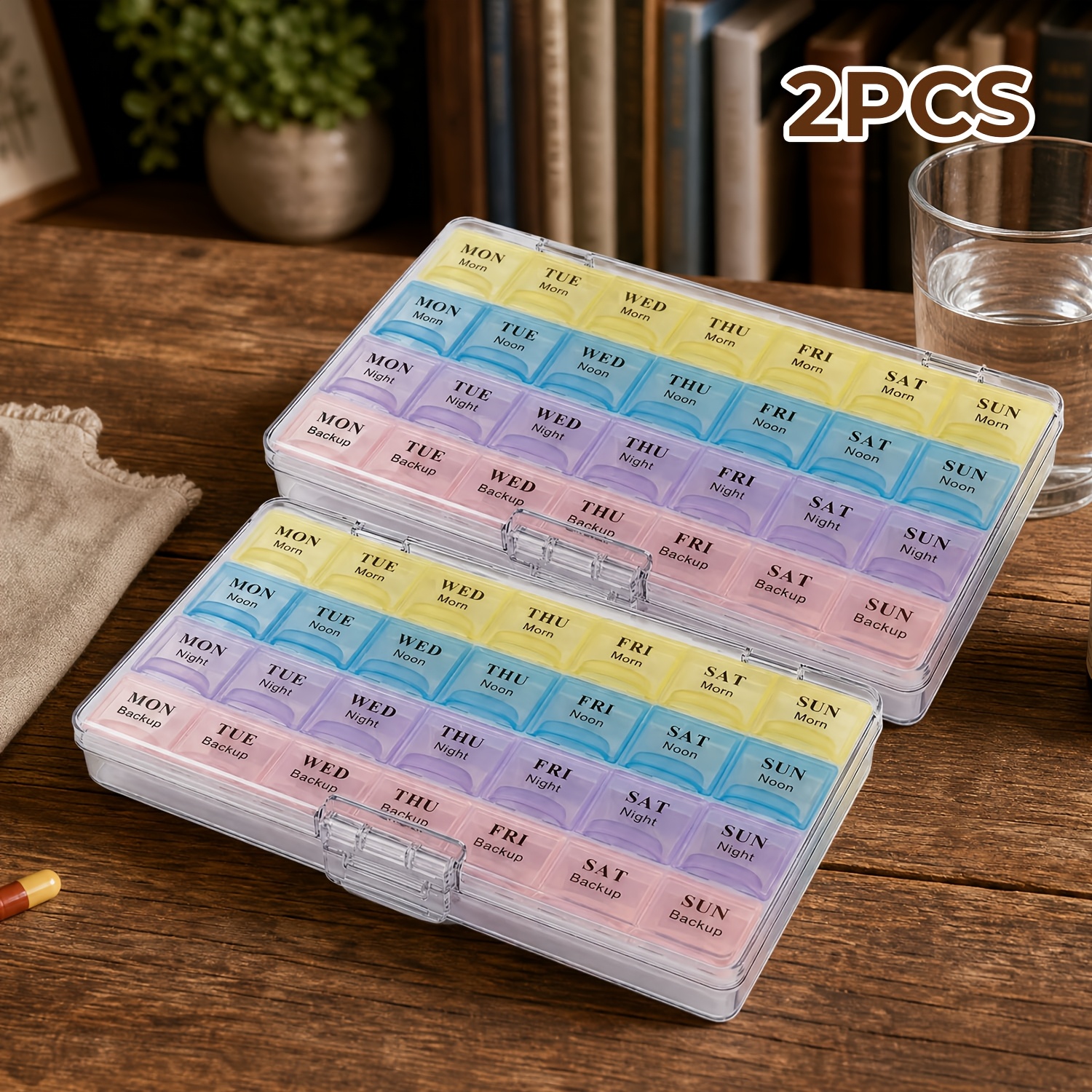 travel pill organizer medicine planner vitamin organizer large compartment to hold vitamins   oil supplements and medication small pill container for pocket purse medicine organizer