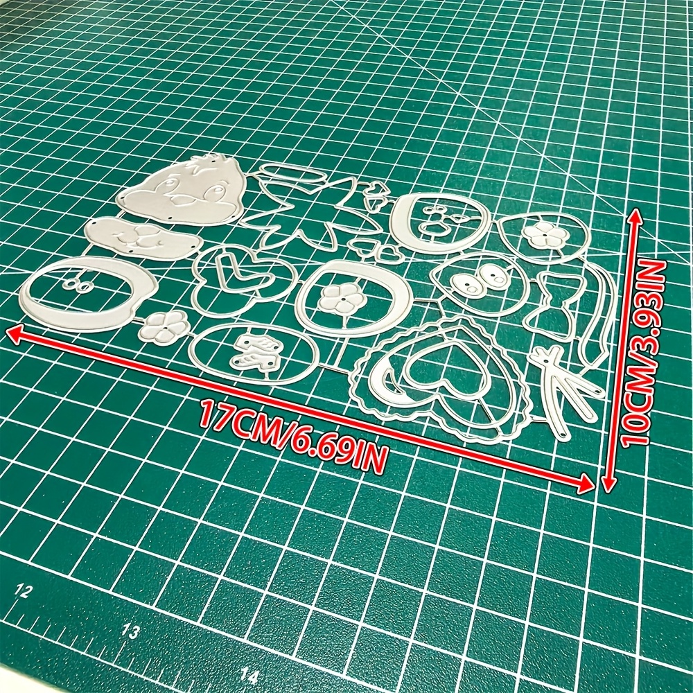 TEMU 1pc Valentine-themed Mouse Metal Cutting Dies, Perfect For Scrapbooking And Embossing Stencils, Ideal For Handmade Greeting Cards And Gift Card
