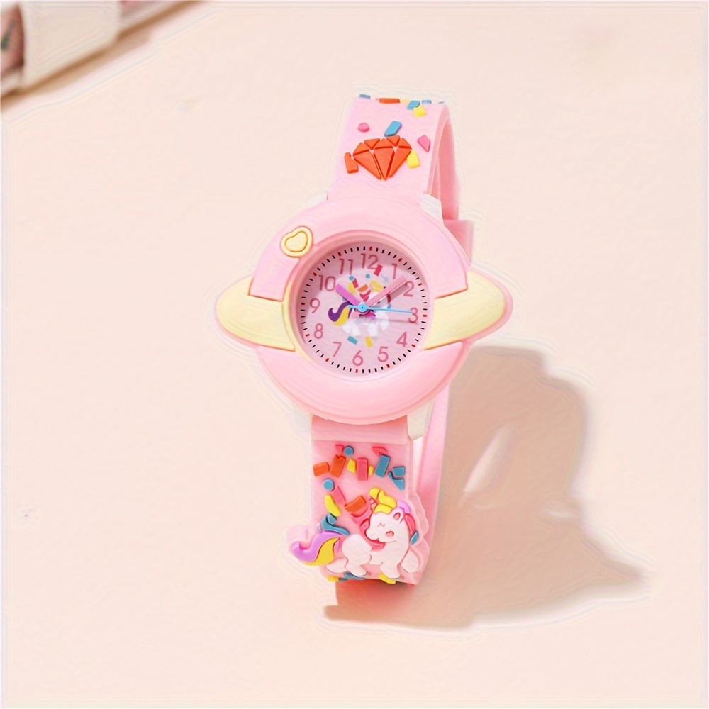 Unicornio Reloj De Carton Para NiÃ±os Reciclado Reloj De Carton