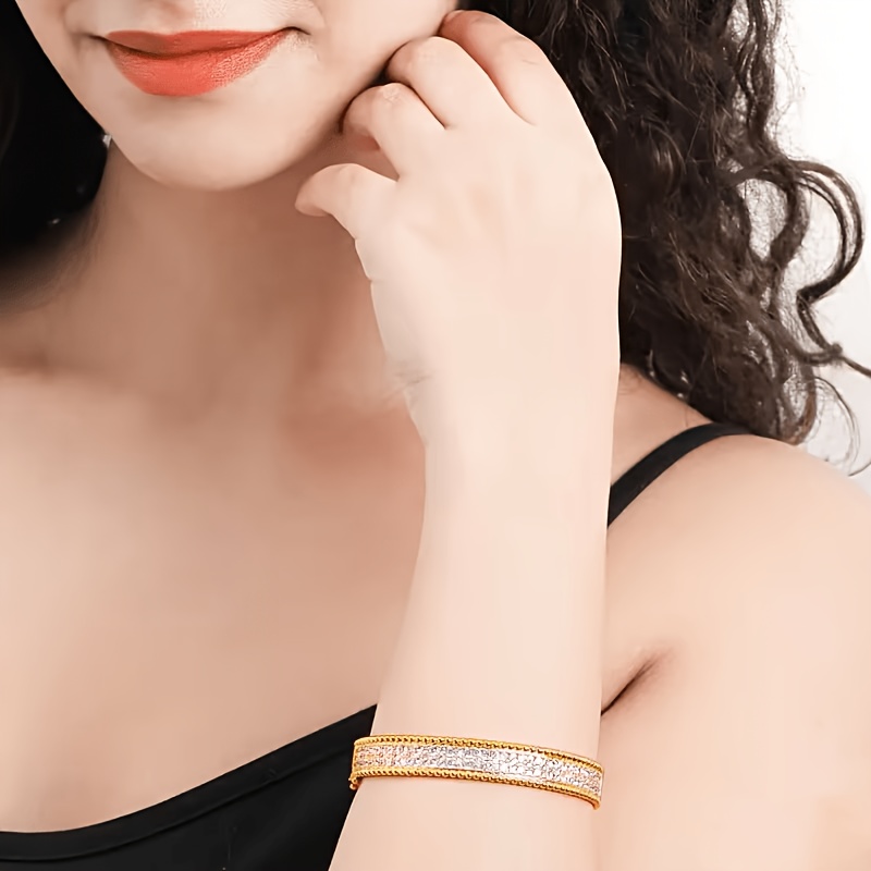 Women's 18K Gold Plated 925 Sterling Silver Hypoallergenic Bracelet