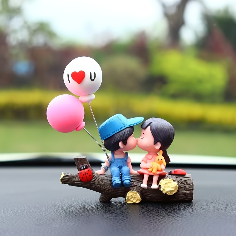 

1pc Couple Car Dashboard Decor, - Figurine , Auto For Personalized