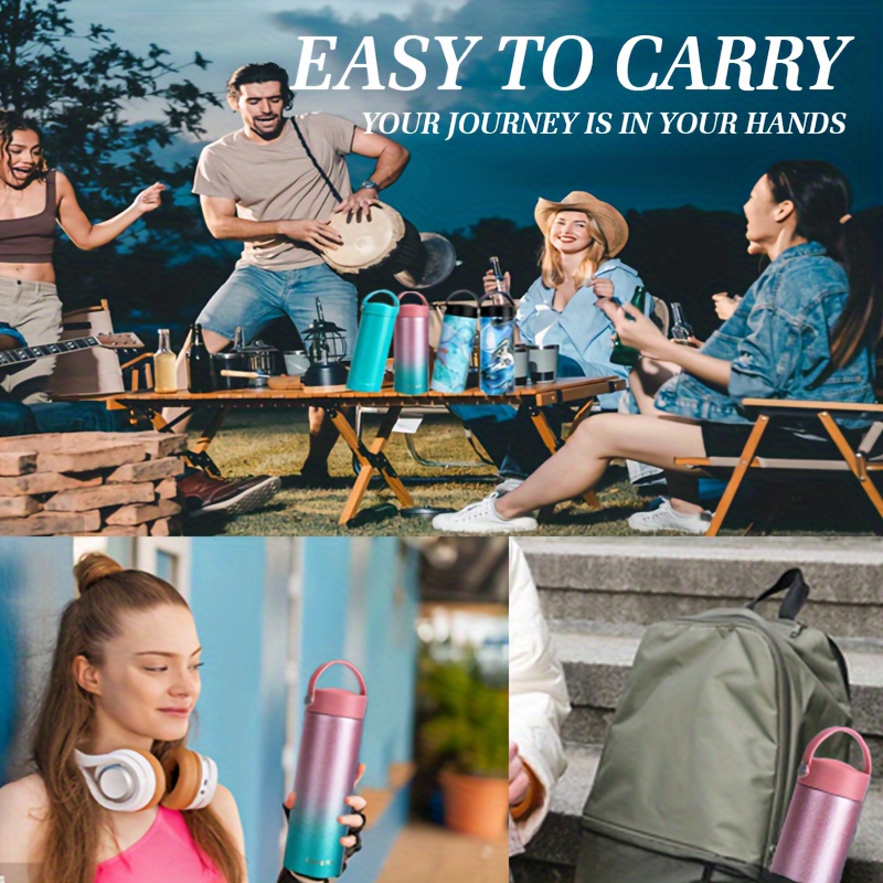 24 Hour Cooling Insulated Cooler Bottles with Ice Packs