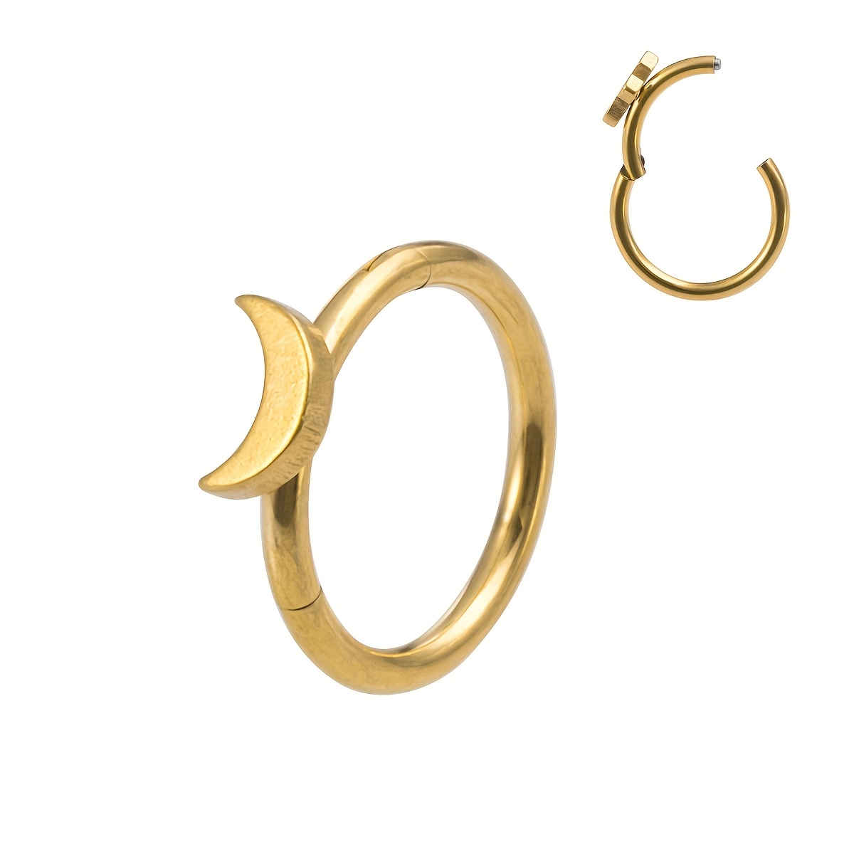 Star Heart Cross Hoop Earrings, Nose Rings Set