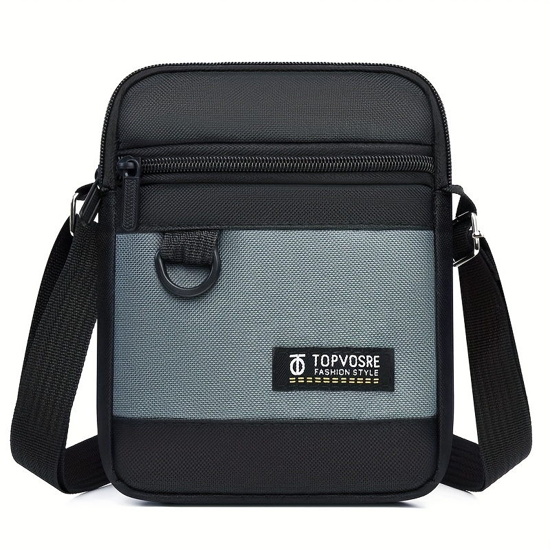 TEMU Borsa a tracolla da , a blocchi di , in tessuto di nylon qualit� resistente all'usura, adatta per uso a spalla o a tracolla, stile business