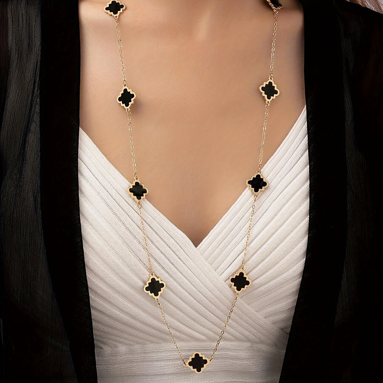 

Vintage-style Zinc Alloy Geometric Long Necklace For Women, , , And Gift