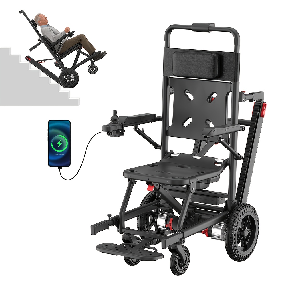 15 miles long   adult intelligent electric wheelchair intelligent controller stair climber lightweight   folding and     put   high power motor strong climbing force anti   device Product details 6