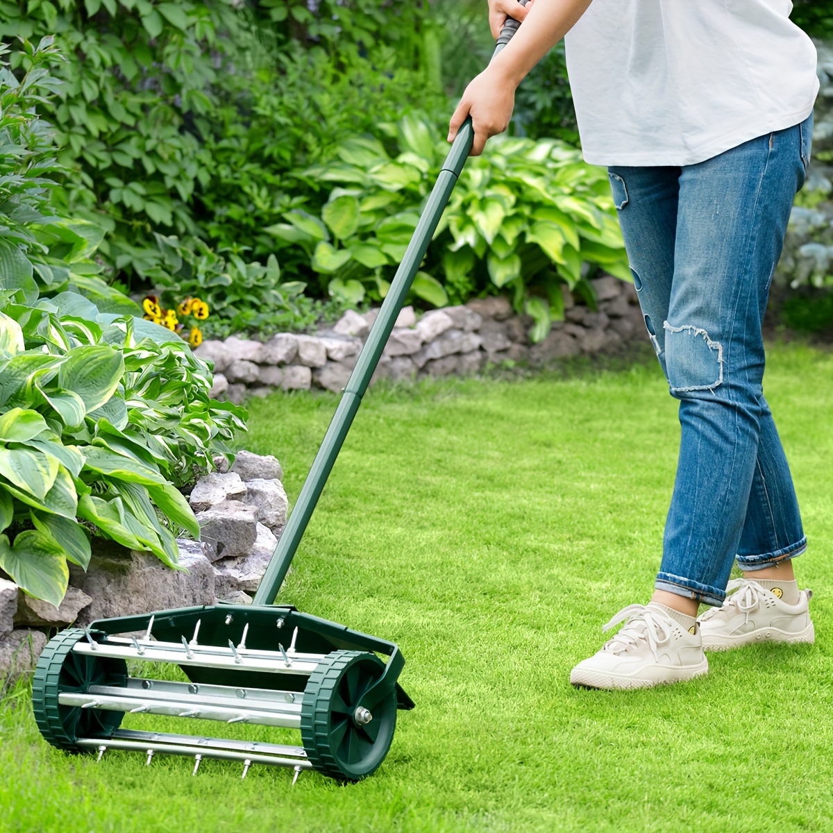 Home lawn aerator discount