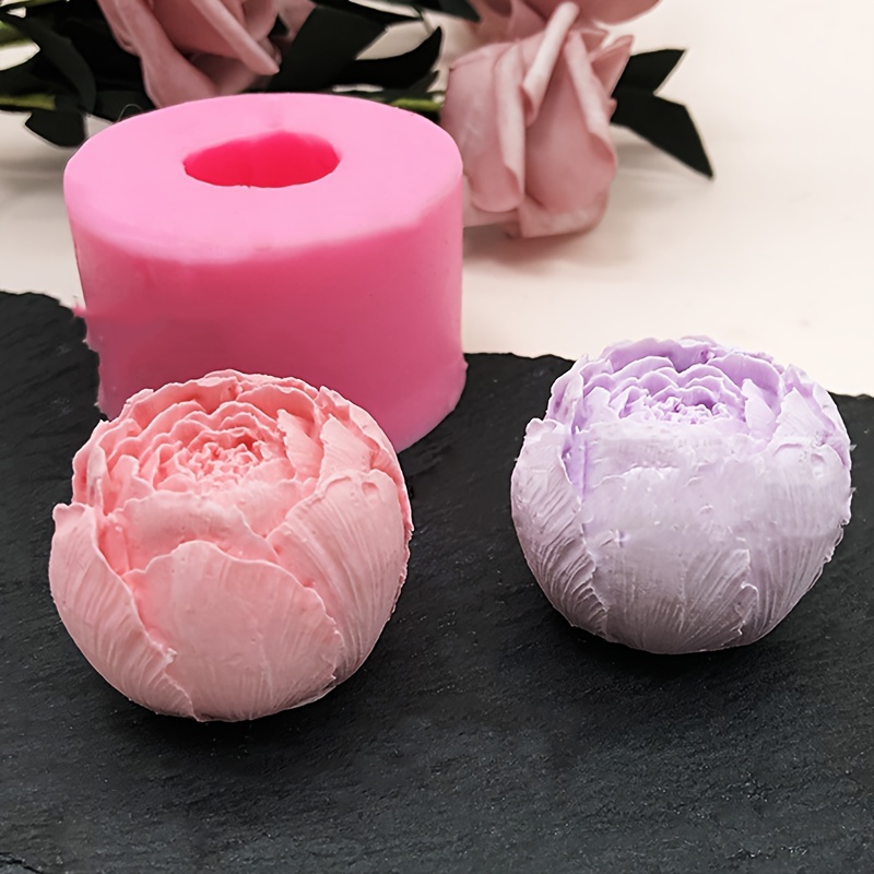 

Versatile Silicone Flower Mold For Chocolate, Mousse, Ice Cream - Rose & Peony Designs For Aromatherapy, , And Candle Crafting