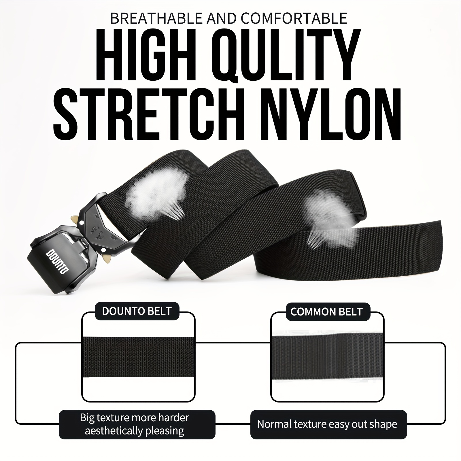 Quick Release Belt Stretchy Nylon Outdoor Training Belt - Temu United ...