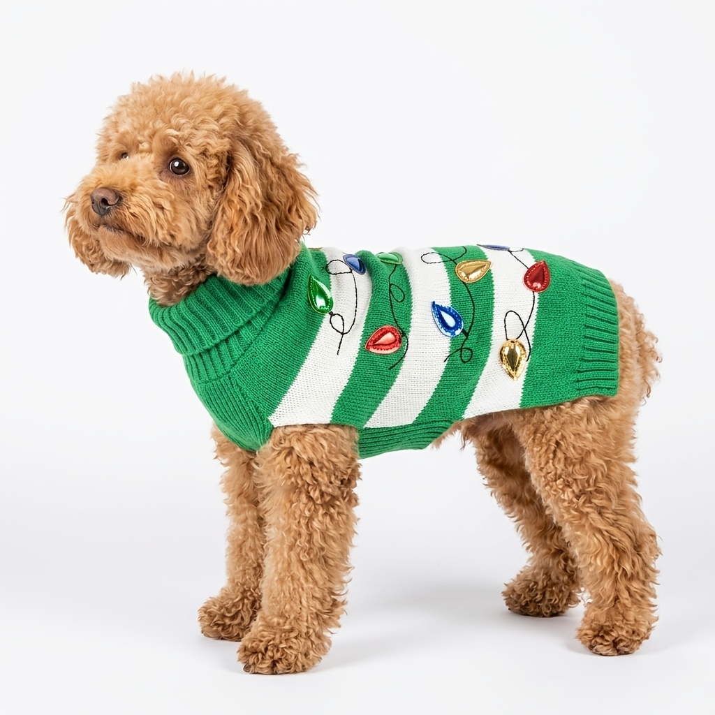 TEMU Medium Dog Sweaters For Girls, Dog Christmas Sweater Vest Pullover Puppy Sweaters Warm Winter Pet Sweaters Soft Thick Fall Dog Sweaters Knitwear