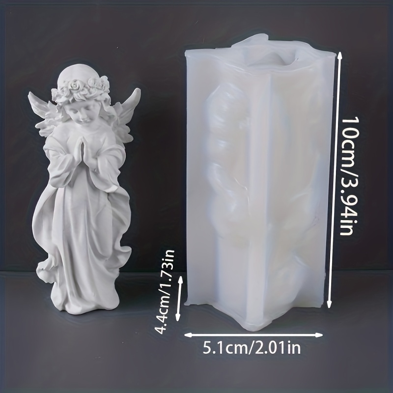 Resin Silicone Jewelry Molds - 3d Praying Silicone Mold Handcrafted Cute Statue Carving Plaster Easter Mold European Art Sculpture Crafts