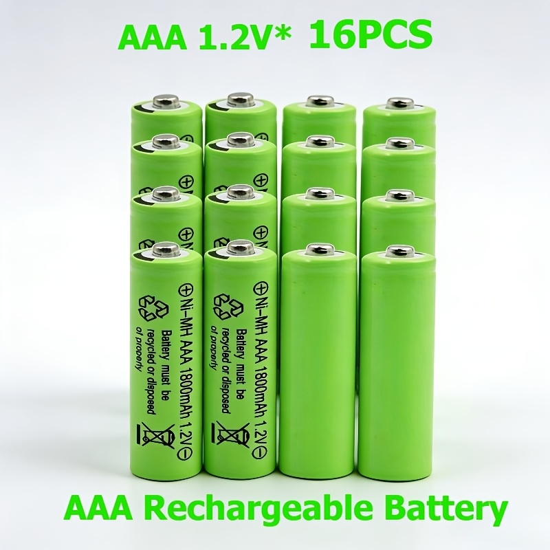 TEMU 8121632pcs 1800mah Nimh Rechargeable Batteries 12v 3a Batteries Suitable For Led Lights Toys Flashlights Shavers  And Keyboards