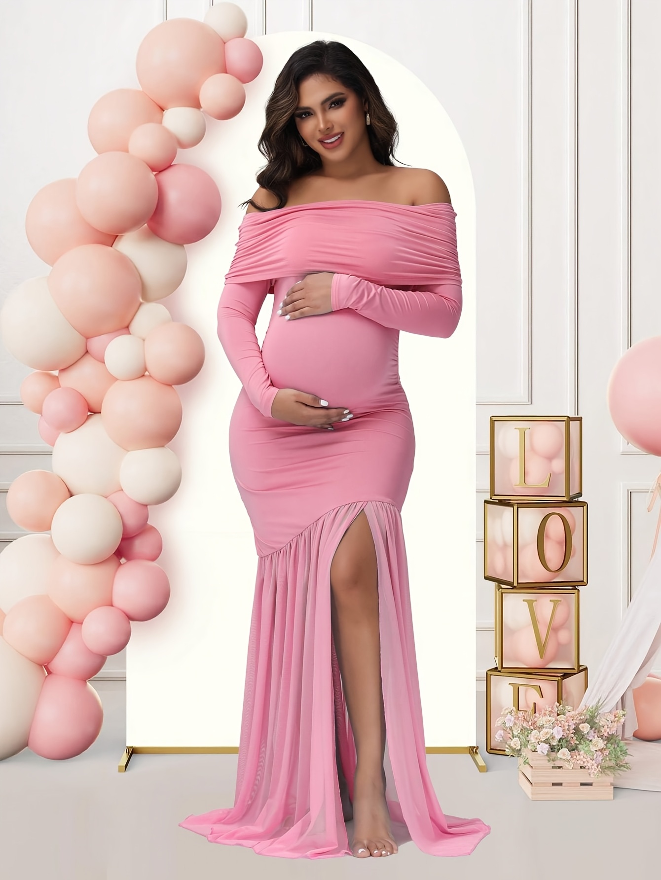 maternity photoshoot dress sold on Temu United States