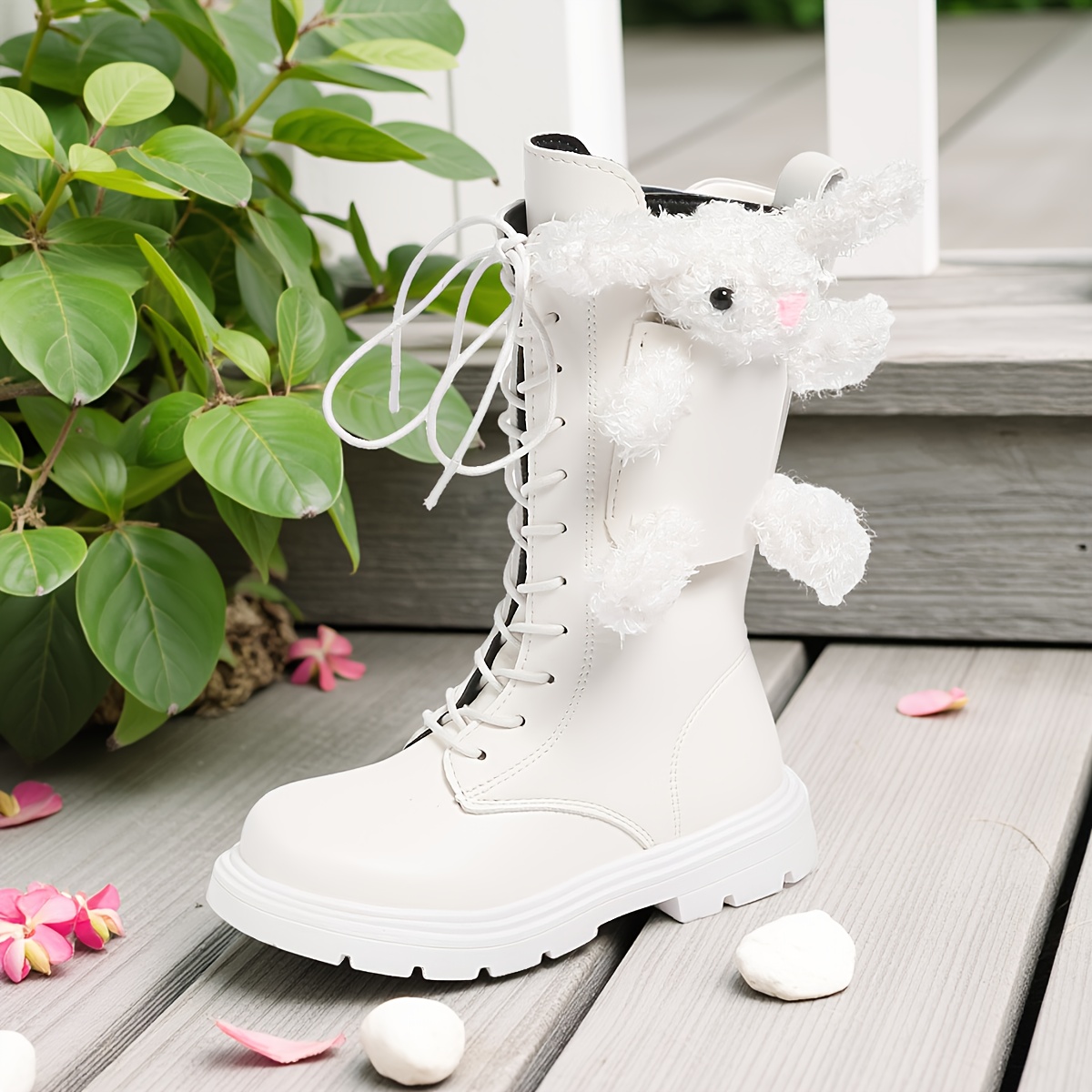 Meisjes Herfst-Winter Laarzen | Warme Lange Laarzen met Vetersluiting