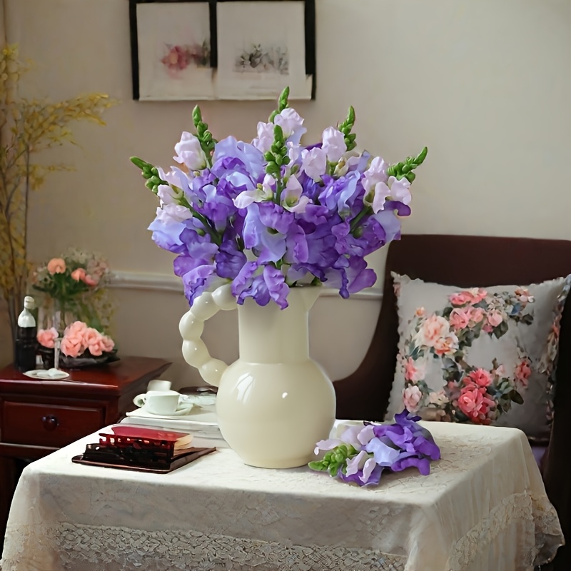 set 4 bunte klassische künstliche mohnblumen robuste
