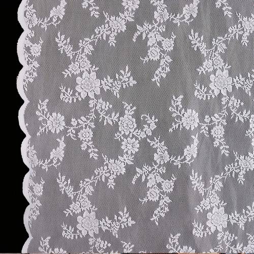1pc vintage white boho lace fabric by the yard for window curtain valance valentines day party decor table runner tablecloth photography background sewing crafts table home decoration
