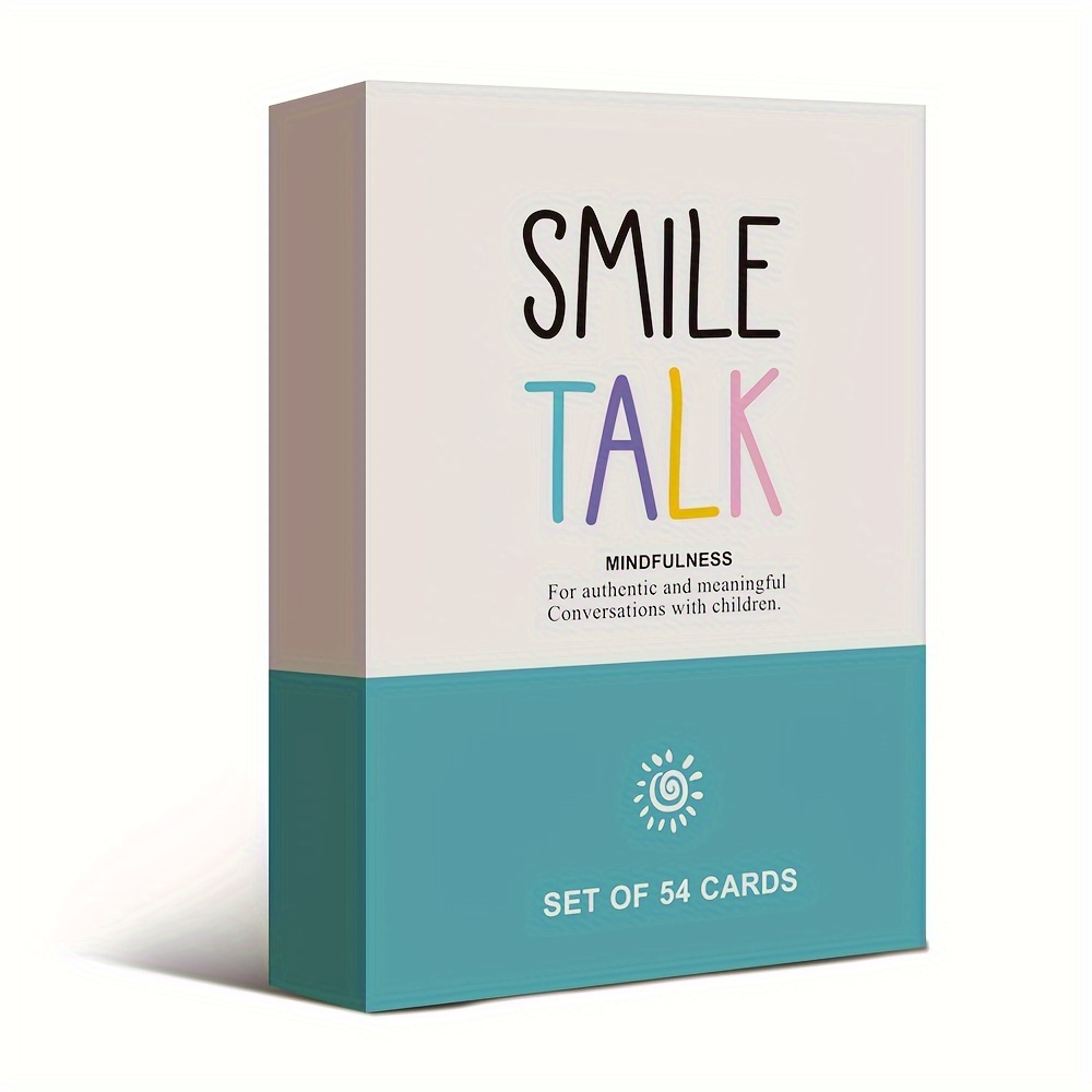 

Heart Bridge Smiling Talk Mindfulness Game Cards - Creative Family Conversation Starters, Meaningful Q&a For Kids 8-12, Perfect For Parent-child Bonding, Ideal Gift For Christmas & Halloween