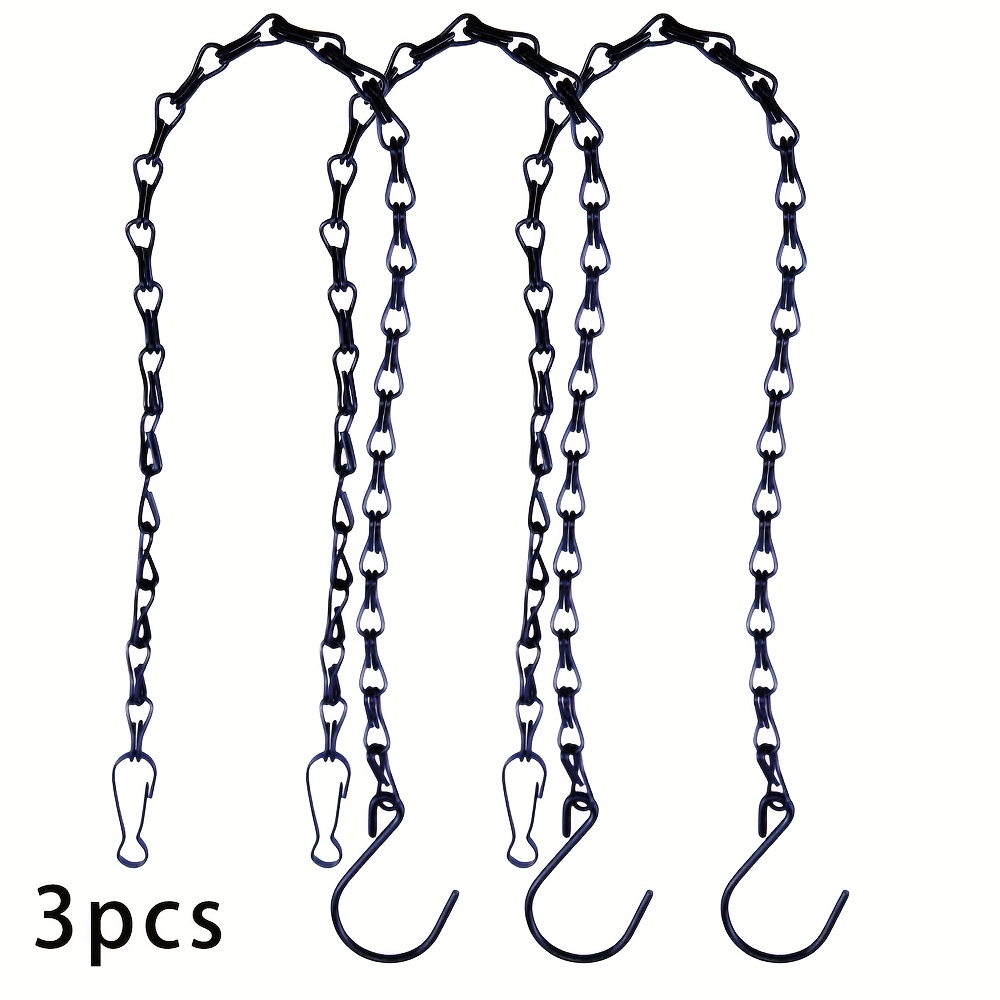 E-shop 1/3/7 Stück Multifunktionale Hängekette 19,6 Zoll (ca. 50 cm) Geeignet für Vogelfutterhäuschen, Blumentöpfe, Windspiele, Laternen