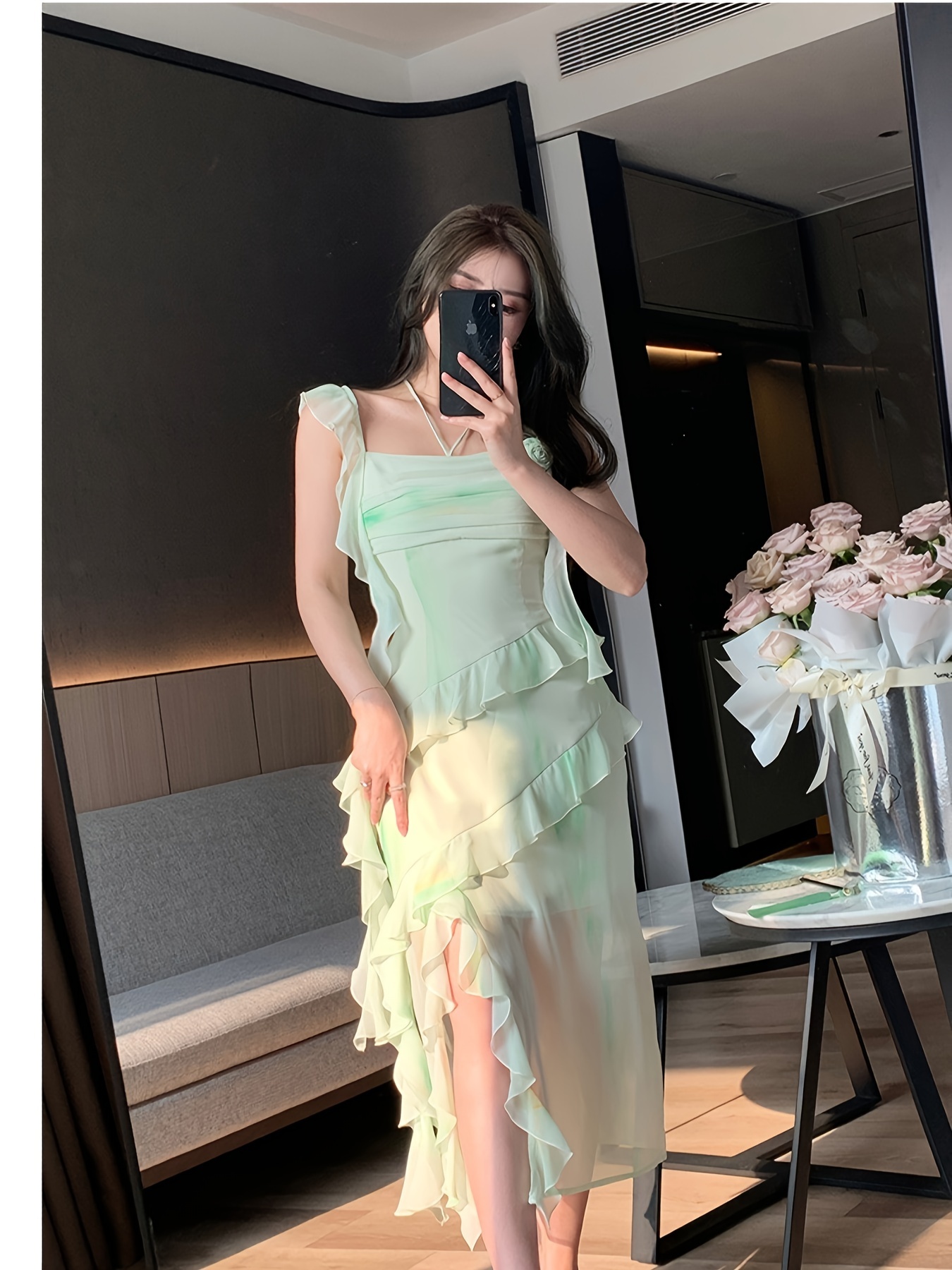 Light Green Dress - Free Returns Within 90 Days - United Kingdom