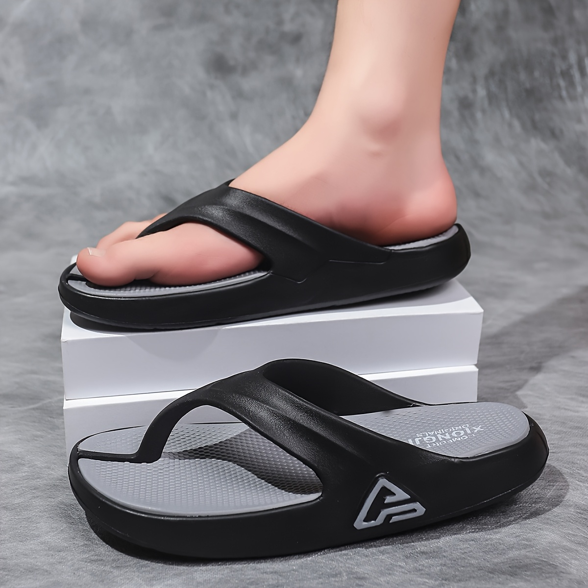 mens stylish eva flip flops soft sole   design ideal for home beach wear lightweight and comfortable beach footwear slipon sandals eva upper sandals Product details 7