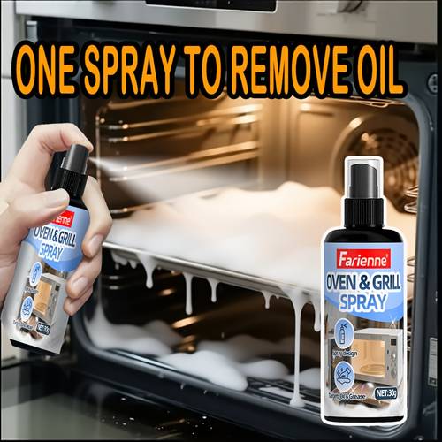 oven grill heavy duty degreaser spray tackles baked on food residue on ovens grills metal safe for kitchen essential with label professional packaging
