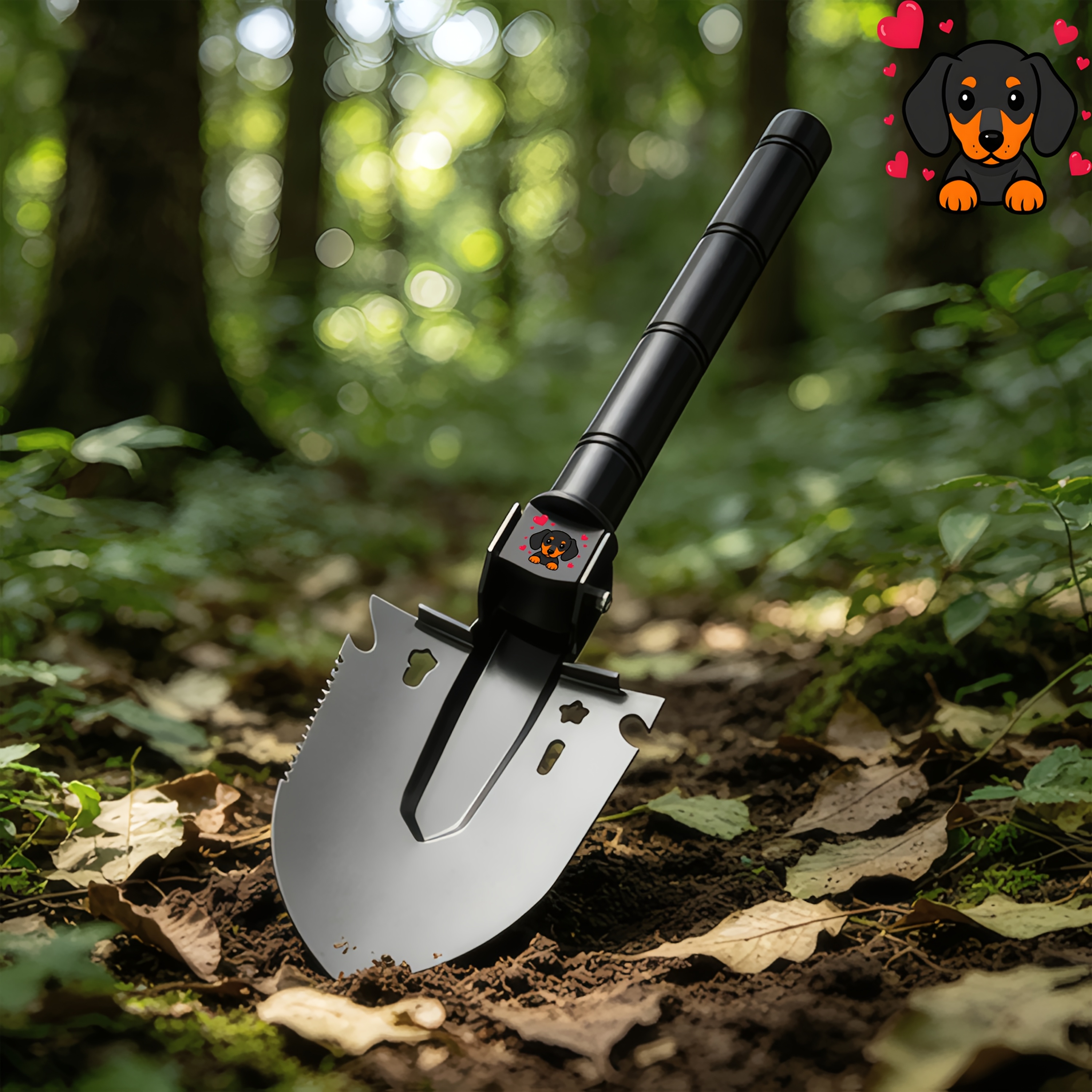 Dachshund Pattern Multi-Functional Entrenching Tool