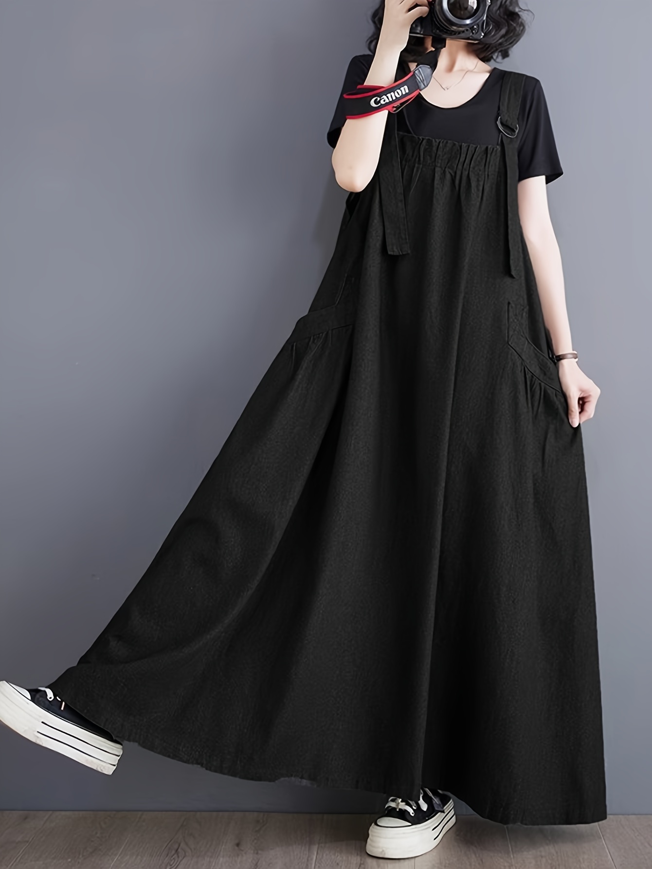 chinese dress ladies Women Dresses Long Sleeve UK Midi Dresses with Pockets for UK Casual Maxi Dress  Loose Dresses Plus Size Round Dress Boho Midi Dress Summer Dress with  Pockets Green Casual Swing Midi Sundress, main image 1