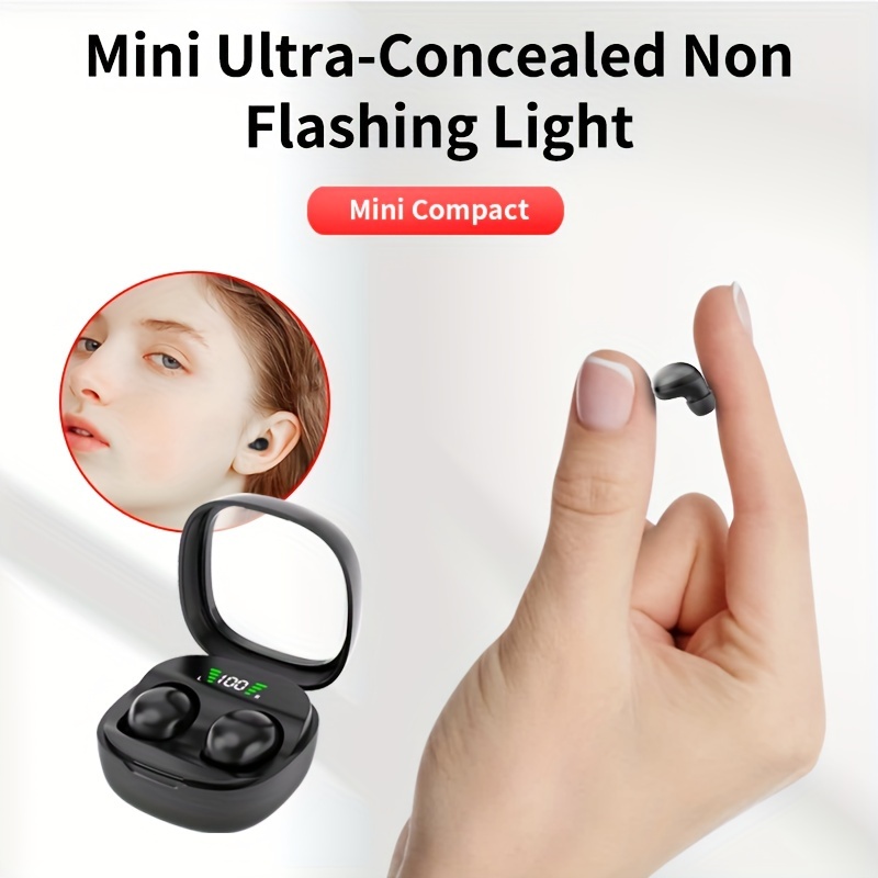 

Mini Ultra-concealed Wireless Earbuds With Hd Microphone, , Type-c Charging Case, And – Compact, Discreet, And Compatible With Smartphones For Gaming & Calls, Earbuds Wireless