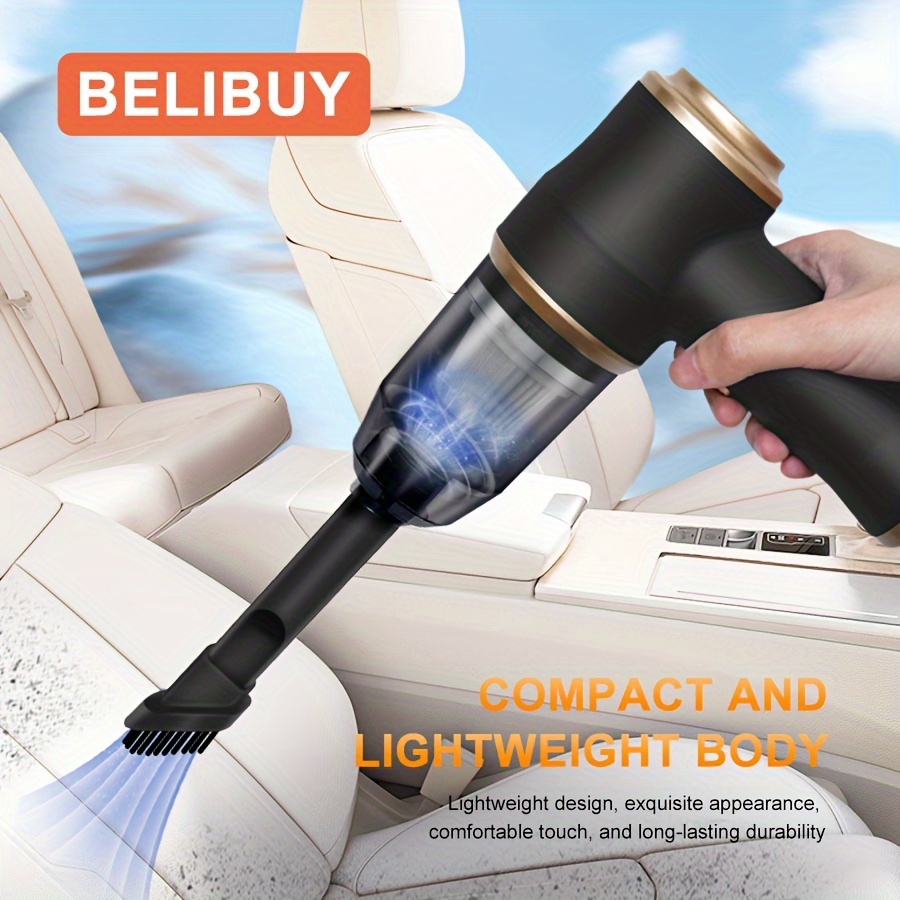 120W Cordless Handheld Vacuum - Portable Mini Vac For Car, Home, Keyboard, Pet Hair (2000mAh, 30min Runtime)