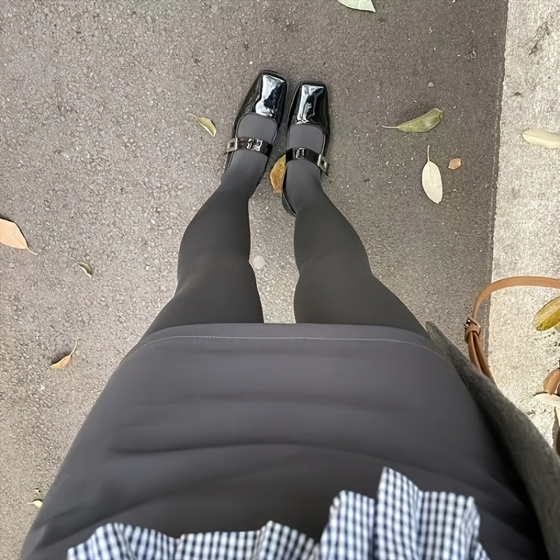 a pair womens high waisted grey tights flattering - Temu Georgia