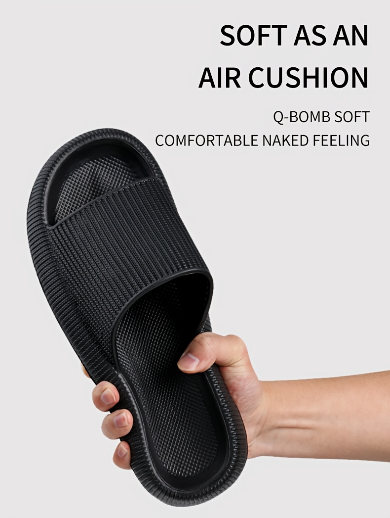 Women'S Solid Color EVA Slippers, Summer Home Leisure Slippers with EVA Sole, Insole, Upper, Inner Material, Hand Wash Only