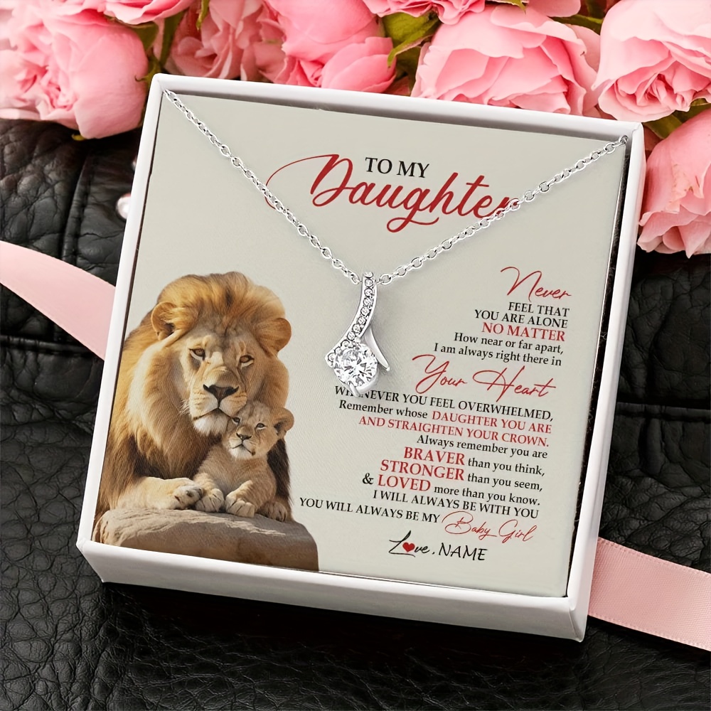 Customized Necklace for My Daughter with Personalized Message