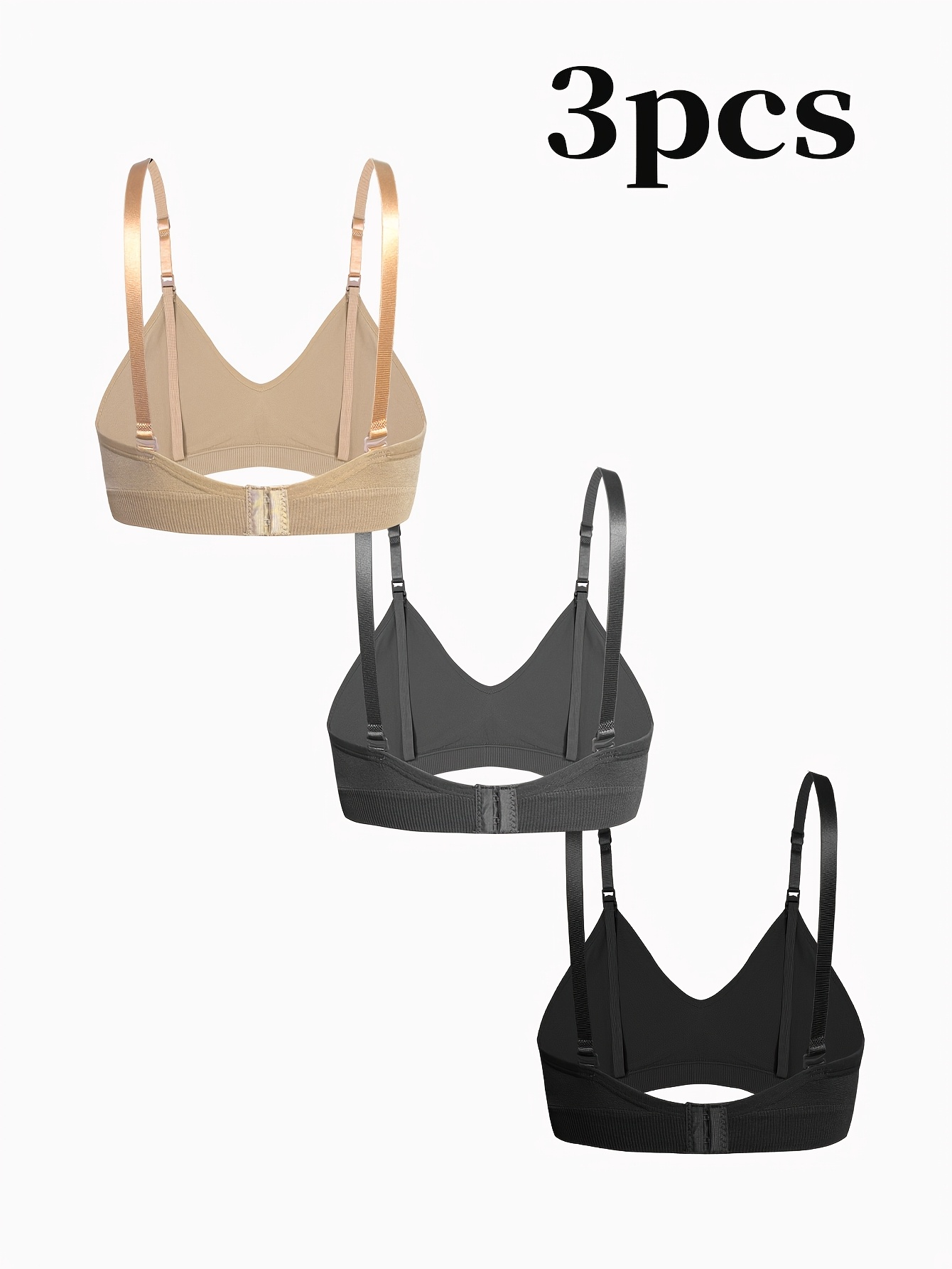 Adjustable Maternity And Nursing Bras for Women, Set of Three
