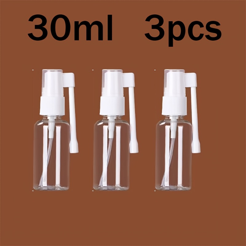 TEMU 3pcs 30/50/100ml Portable Transparent Plastic Spray Bottles Suitable For , Dual Use, Unscented, Durable Material