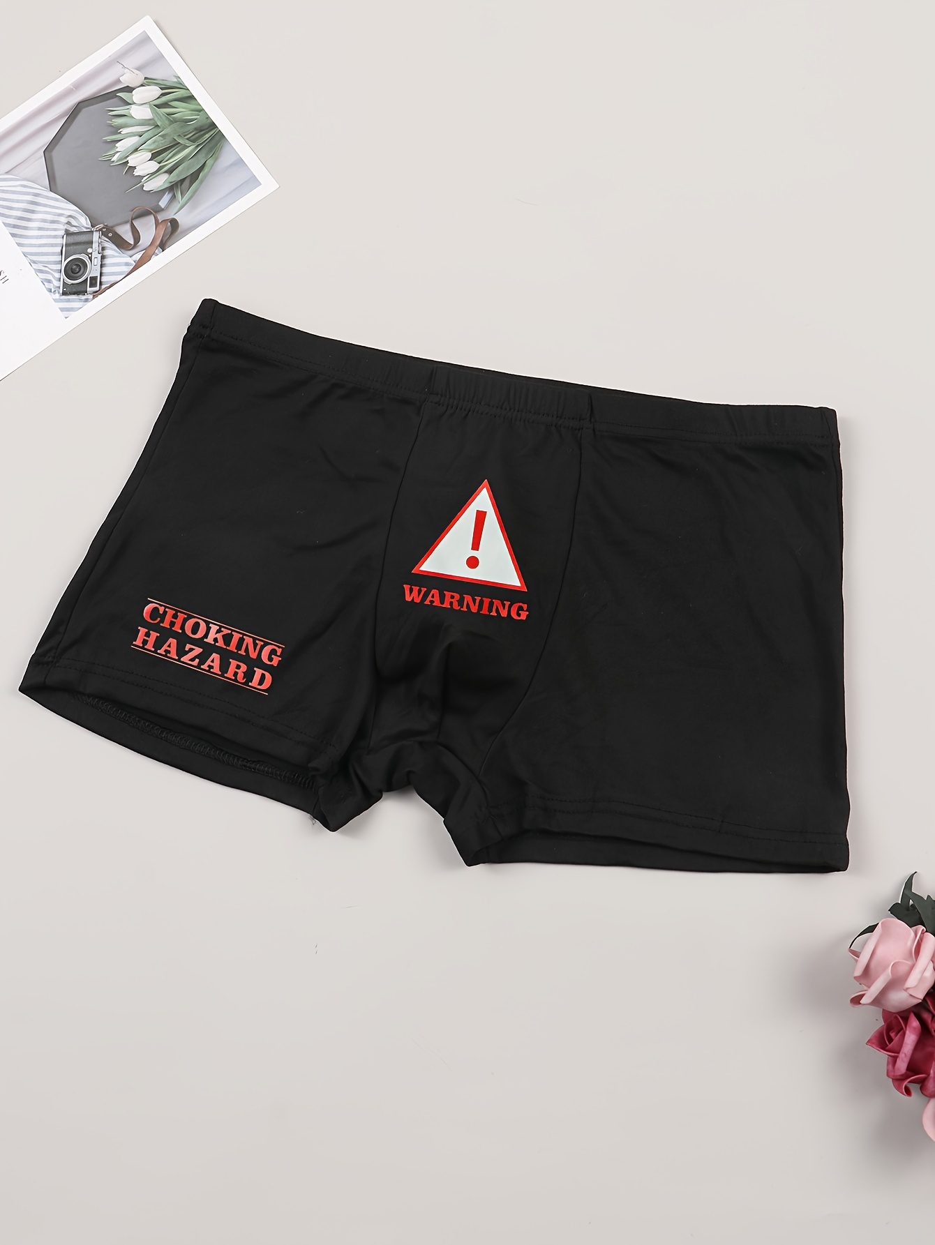 Warning Choking Hazard - Unisex Cotton Boxer Shorts Underwear